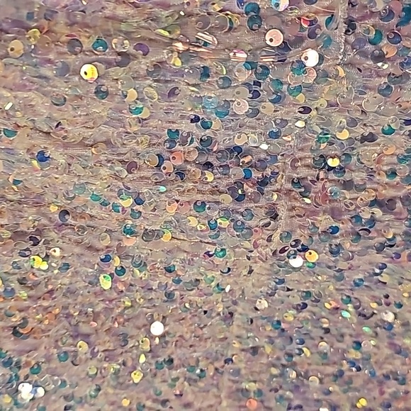 Crystal Doll Pink Sequin Dress Large - Picture 4 of 17